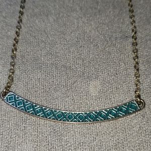 Gold and turquoise sling design